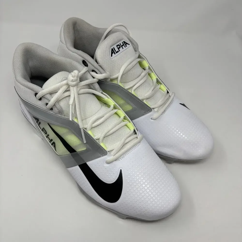 Nike Alpha Menace 4 Pro Men's 12.5 Football Cleats White/Photon Dust FD7037-100